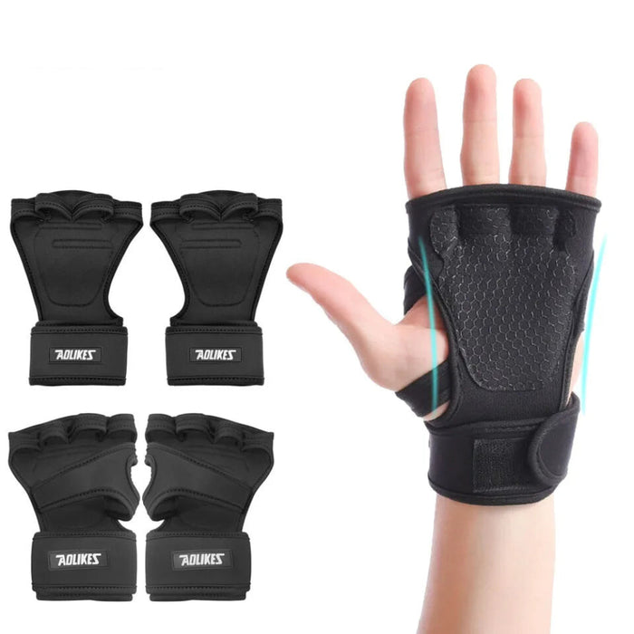 Pair of Crossfit Workout Gloves With Wrist Support