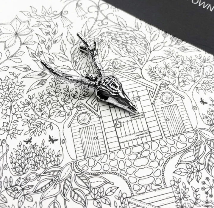 925 Sterling Silver Deer Antler Pendants Punk Fashion Jewelry For Men Rebel Street Style Gift Accessories