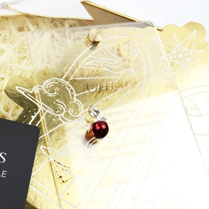 925 Sterling Silver Apple Red Pendant Fashion Accessory For Women