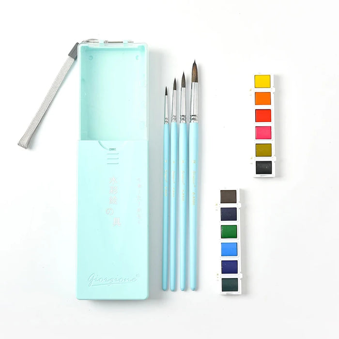 Animal Hair Watercolour Brush Set For Kids