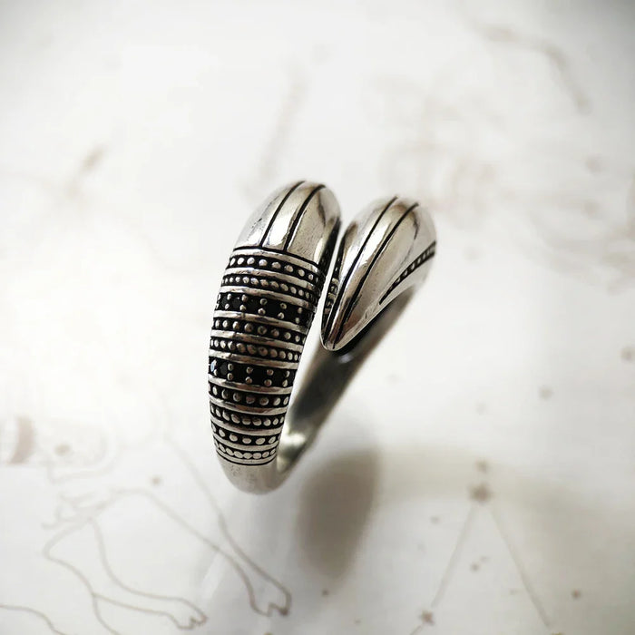 925 Sterling Silver Vintage Men Claw Ring Rebel