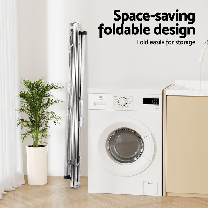 Clothes Rack Adjustable Foldable Steel