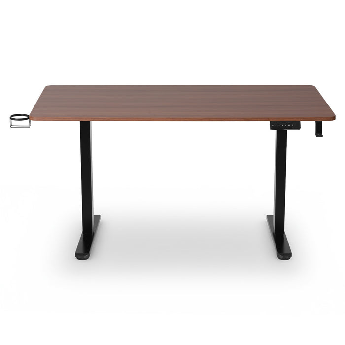 Standing Desk Motorised Dual Motor Electric Walnut 140cm