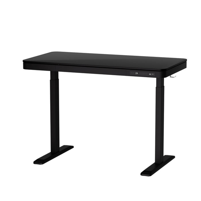 Standing Desk Motorised Electric Dual Motor Drawer 120Cm Black