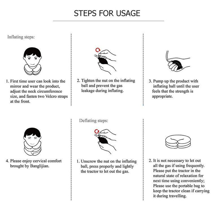 Full Cashmere Cervical Traction Instrument Neck Massage & Support