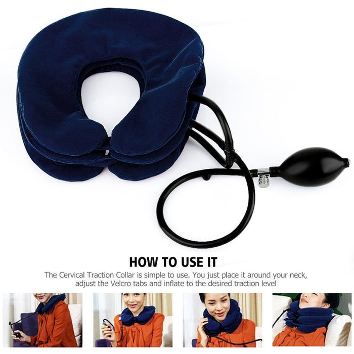 Full Cashmere Cervical Traction Instrument Neck Massage & Support