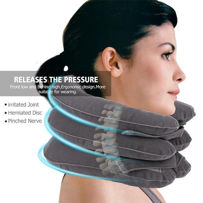 Full Cashmere Cervical Traction Instrument Neck Massage & Support