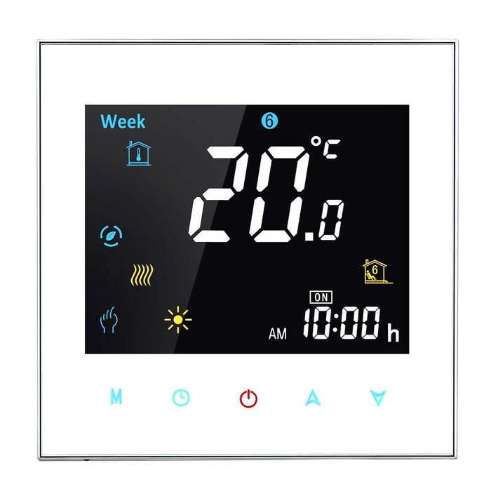 16A Lcd Digital Heating Thermostat With Sensor Time / Week / Heat Display