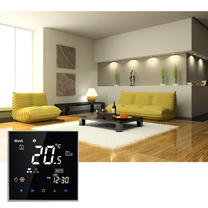 Lcd Touch Thermostat For 2 Pipe Fan Coil Units