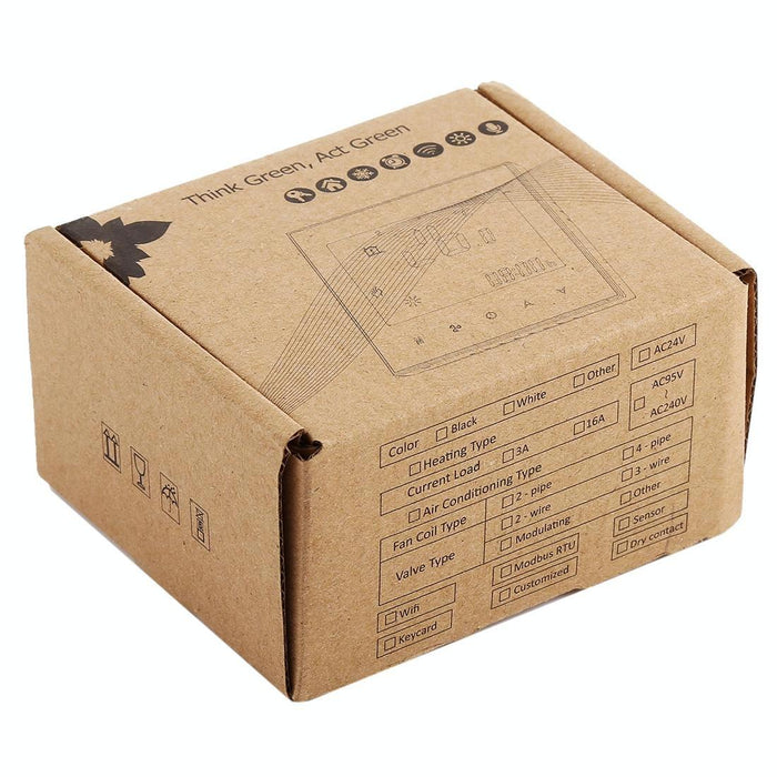 Lcd Touch Thermostat For 2 Pipe Fan Coil Units