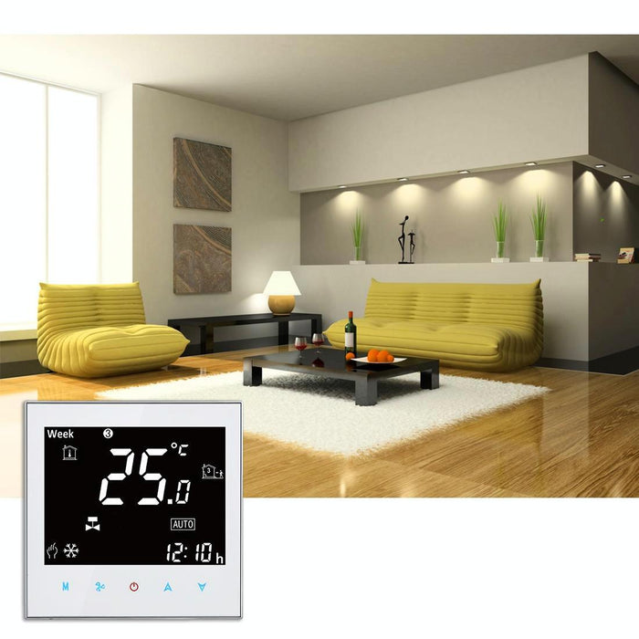 Lcd Touch Thermostat For 2 Pipe Fan Coil Units