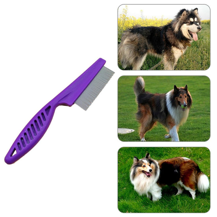 5 Piece Pet Combs For Fine Toothed Flea Removal 14Cm Length