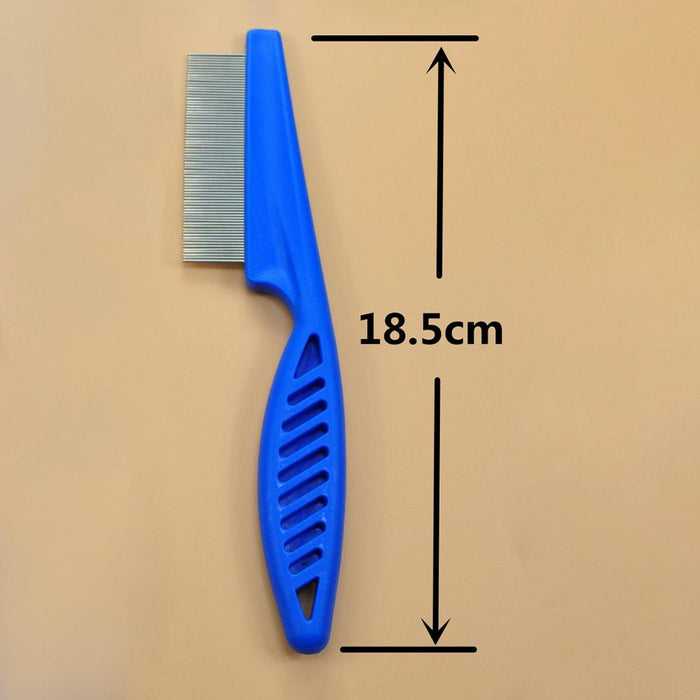 5 Piece Pet Combs For Flea Removal Fine Toothed Stainless Steel 18.5Cm