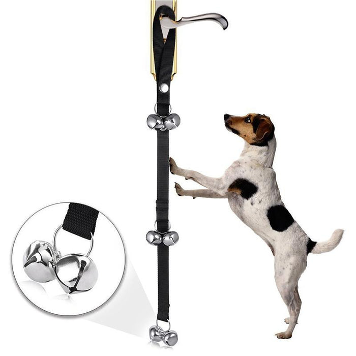 7 Bell Dog Training Bell & Leash Set