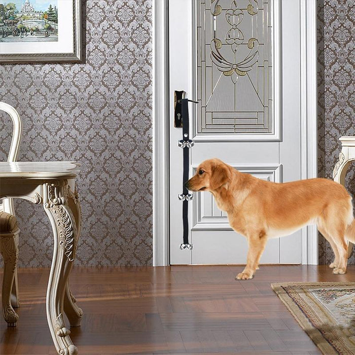 7 Bell Dog Training Bell & Leash Set