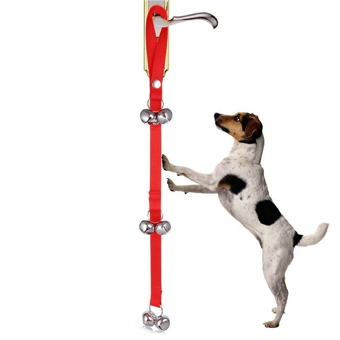 7 Bell Dog Training Bell & Leash Set