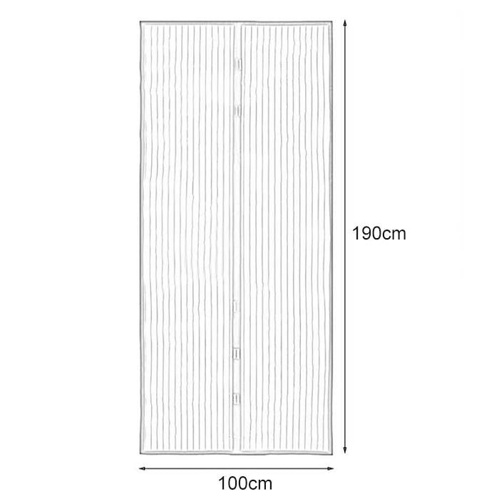 Magic Mesh Magnetic Mosquito-Proof Screen Door Curtain - Size 190X100Cm