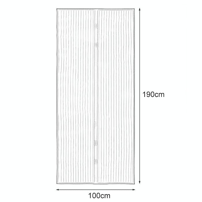 Magic Mesh Magnetic Mosquito-Proof Screen Door Curtain - Size 190X100Cm