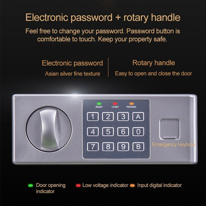 Mini Electronic Security Lock Box Office Hotel Home Safe