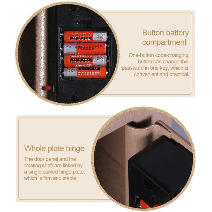 17E Wall Security Lock Box Compact Home Safe