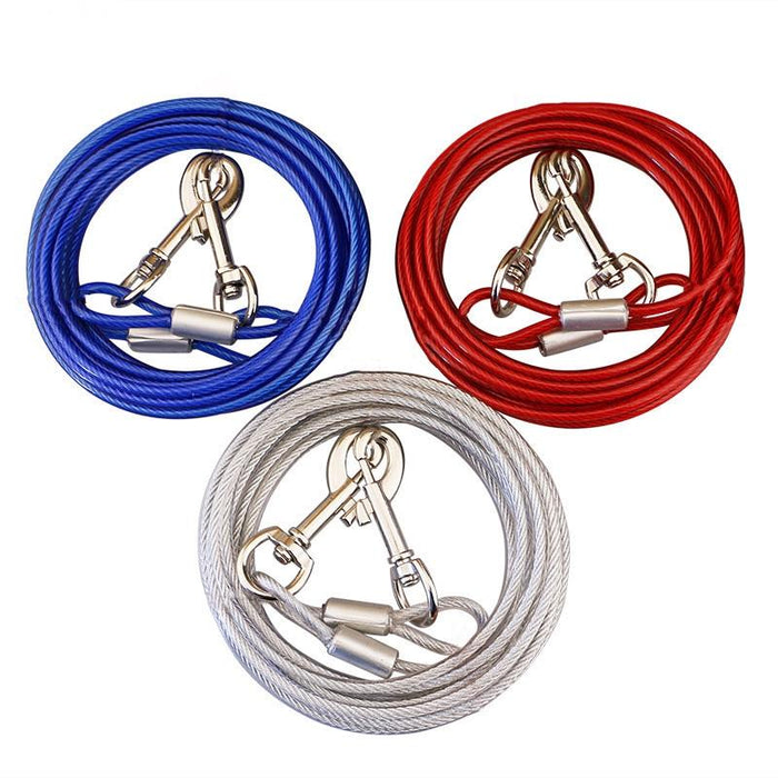 2 In 1 Pet Traction Rope With Handle 5M Length Random Colour