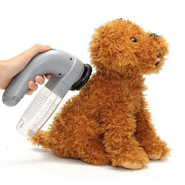 Portable Pet Hair Suction Clipper & Grooming Brush 19.0 X 11.0 X 6.0Cm