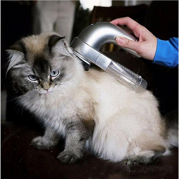 Portable Pet Hair Suction Clipper & Grooming Brush 19.0 X 11.0 X 6.0Cm