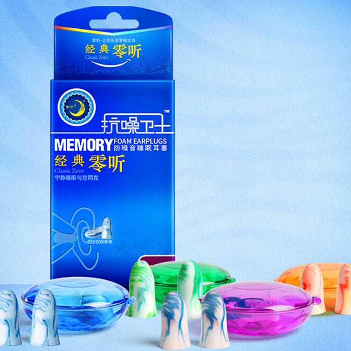 4 Piece Travel Earplugs For Better Sleep Random Colour Delivery