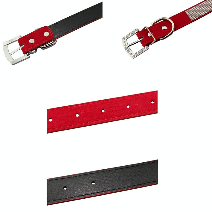 Stylish Flocked Bowknot Pet Collar Size S 1.5 X 37Cm Black