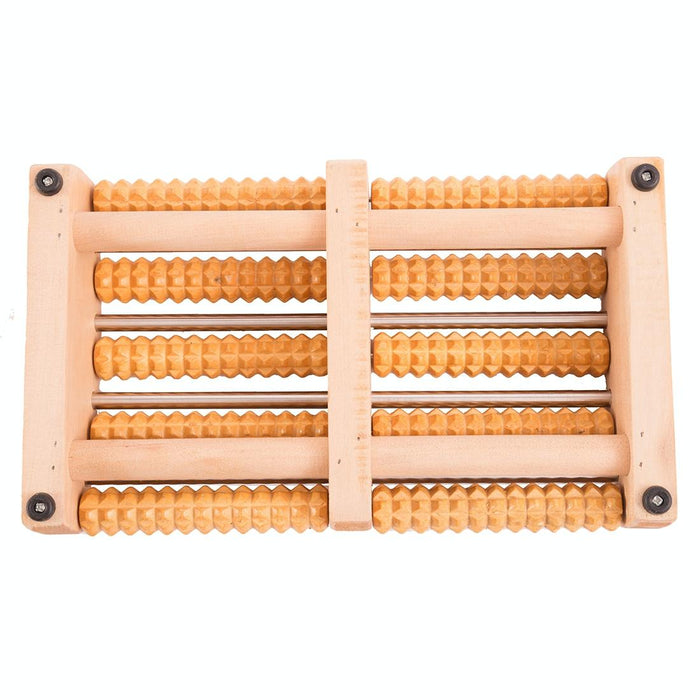 5-Row Solid Wood Foot Massager Non-Slip & Thickened