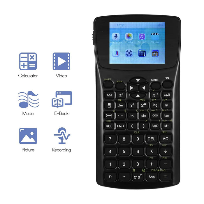 2.4 Inch Display Scientific Calculator Multi Function Record Sound Play Music & Video Browse Pictures