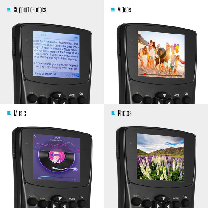 2.4 Inch Display Scientific Calculator Multi Function Record Sound Play Music & Video Browse Pictures