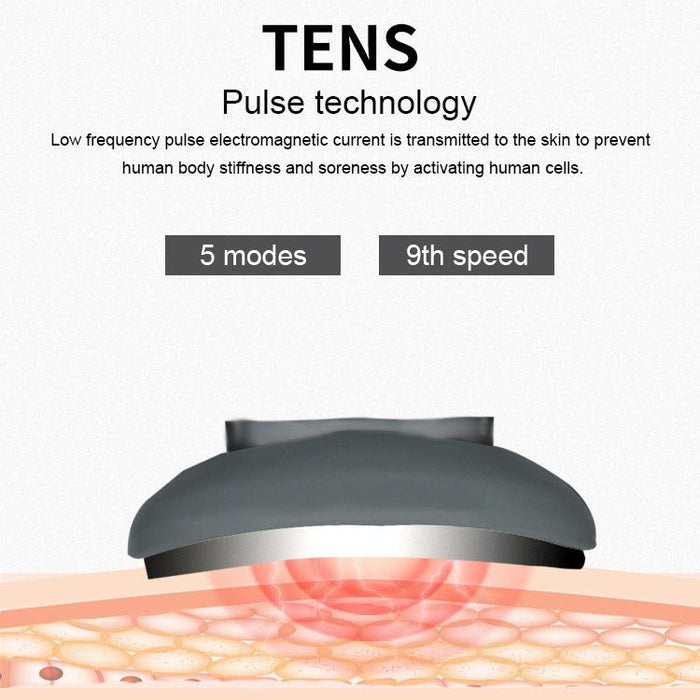 Rechargeable Electric Neck Massager Intelligent Pulse Shock Home Use