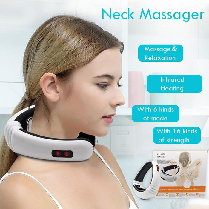 Portable Electric Neck Massager Battery Powered