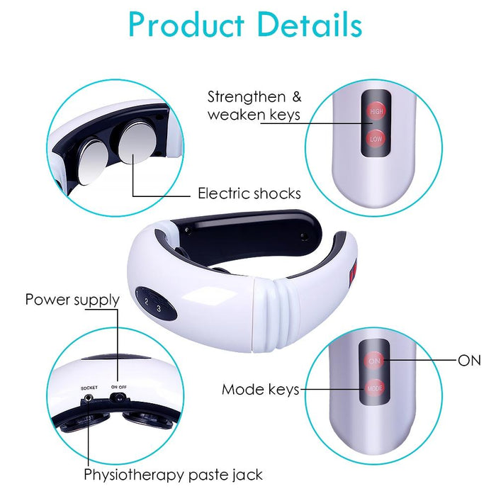 Portable Electric Neck Massager Battery Powered