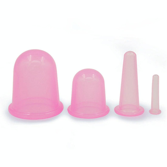 4-In-1 Silicone Cupping Cups For Health Care Random Colour