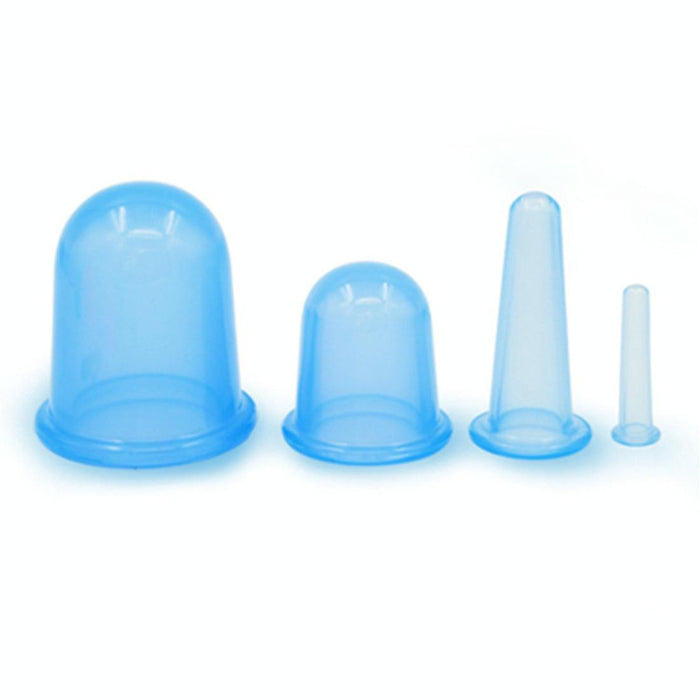 4-In-1 Silicone Cupping Cups For Health Care Random Colour