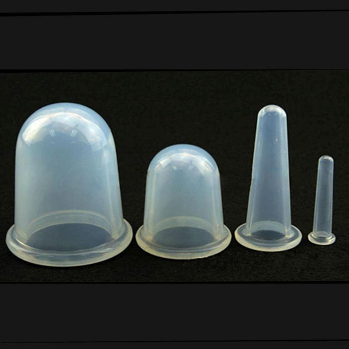 4-In-1 Silicone Cupping Cups For Health Care Random Colour
