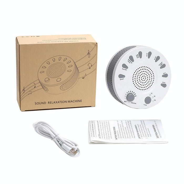 Sleep Sound Machine 9 Timed Music Options White