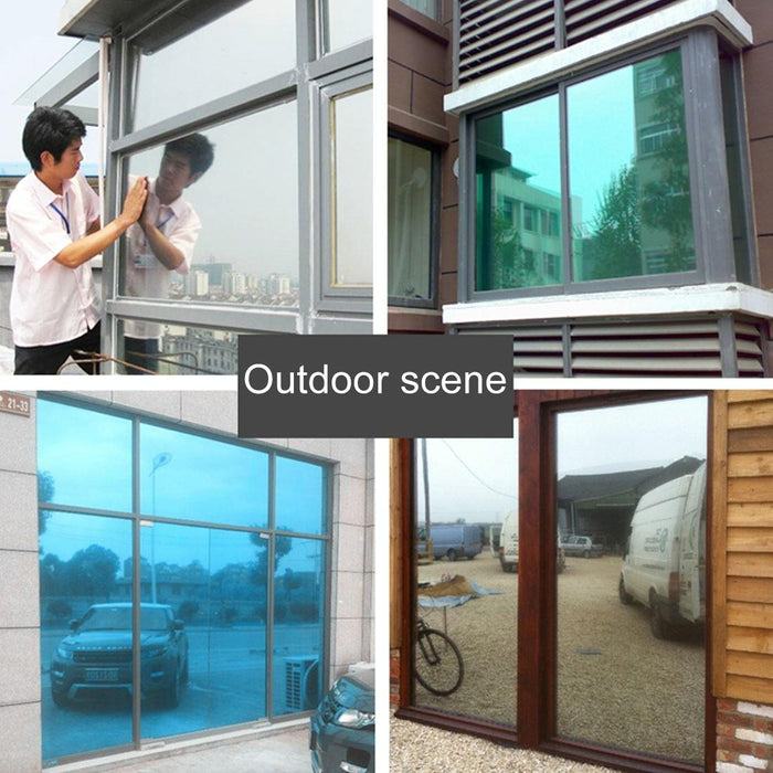 Uv Reflective One Way Privacy Decoration Glass Window Film Sticker - Width 40Cm Length 1M