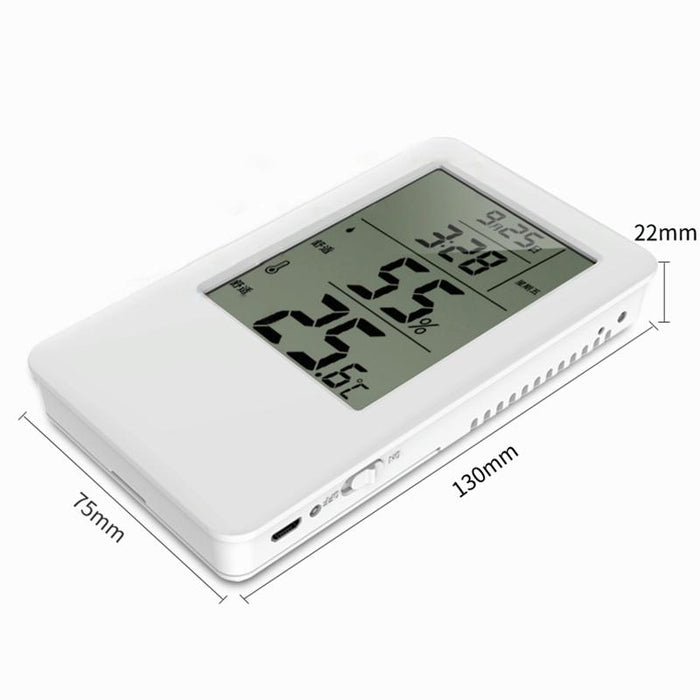 Adjustable Indoor Thermometer Hygrometer Charging Version