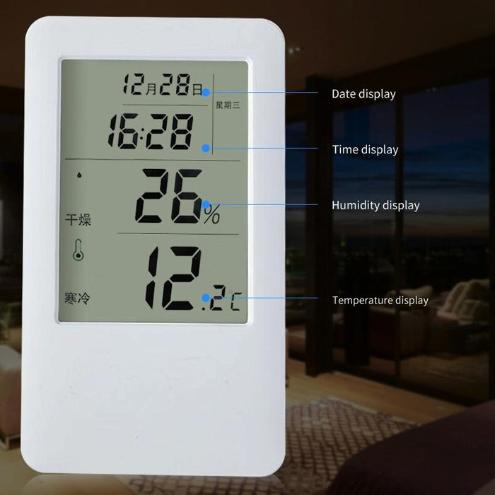 Adjustable Indoor Thermometer Hygrometer Charging Version