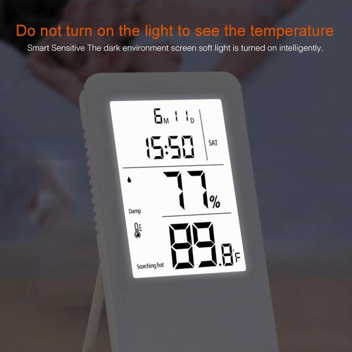 Adjustable Indoor Thermometer Hygrometer Charging Version