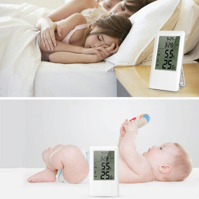 Adjustable Indoor Thermometer Hygrometer Charging Version