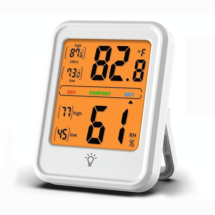 Portable Indoor Thermometer Hygrometer Compact Design