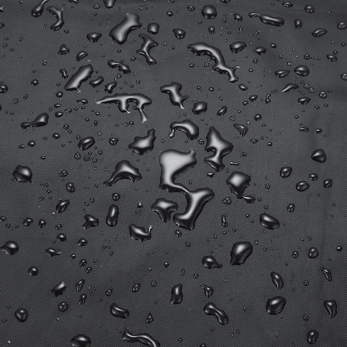 Anti-Uv Waterproof Dust-Proof 210D Oxford Cloth Folding Table Chairs Protective Cover For Outdoor Furniture Set - Size 123 X 123 X 74Cm Black