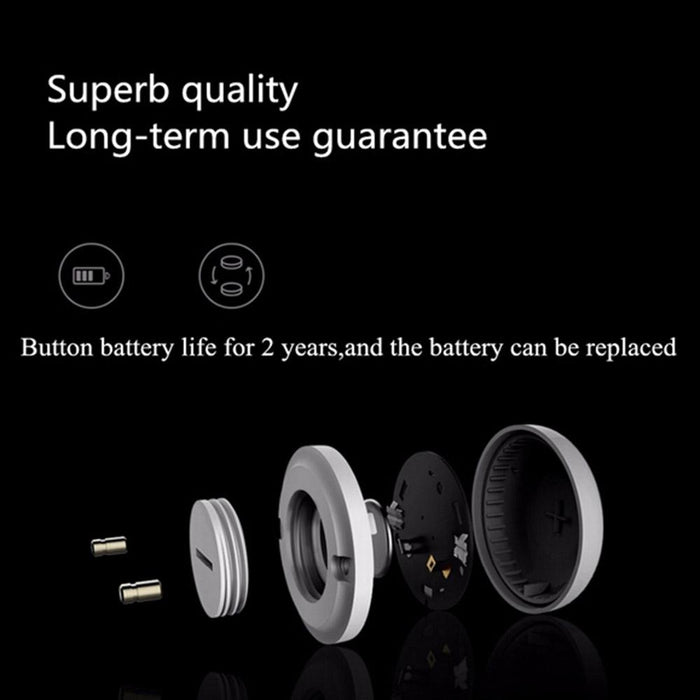 Water Immersing Sensor Flood Water Leak Detector For Home Remote Alarm Security Soaking White