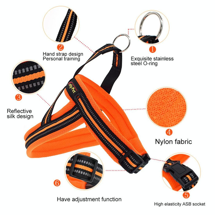 Reflective Chest Harness For Big Dogs