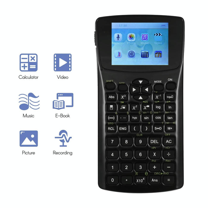 2.4 Inch Anti Peeping Scientific Calculator With Display Sound Recording Radio Music & Video