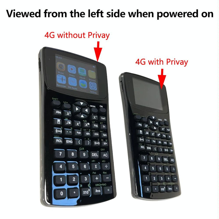 2.4 Inch Anti Peeping Scientific Calculator With Display Sound Recording Radio Music & Video